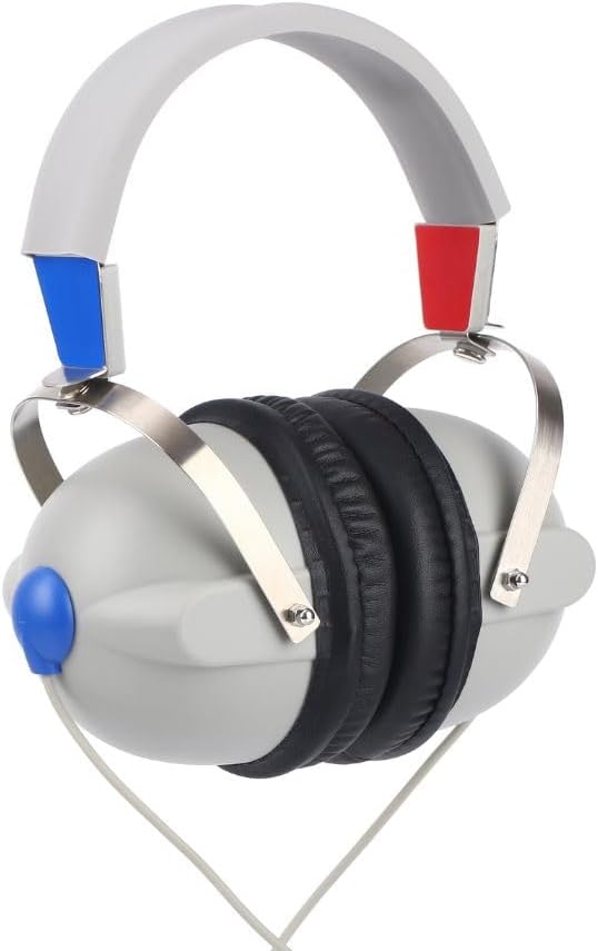 Audiometer Headsets Headphone, 3dB Audiometric Hearing Screening Headphone for Tdh39 Dd45 Audiometer, Air Conduction Earphone with Audiocups Noise Reducing