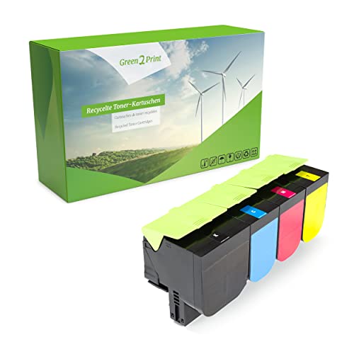 Kit de 4 toners Lexmark MC2640adwe pour des textes noirs et nets