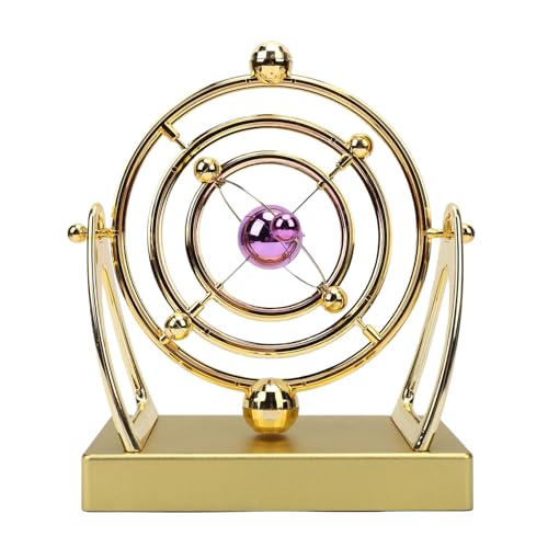 Decoración del hogar órbita ABS Zerodis máquina de movimiento dorado con esfera interactiva
