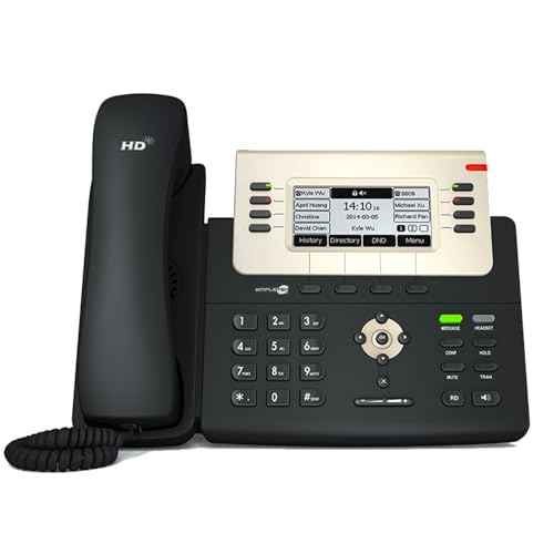 Téléphone IP VoIP PoE idéal pour le télétravail et bureaux