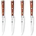 Steak Knives Set of 6 or 12 - Stainless Steel Serrated Steak Knife Set - German Steel Blade Natural Rosewood Full Tang Handle - Steak Knifes Gift Box Set - Not Dishwasher Safe