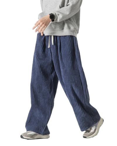 ORANDESIGNE Herren Baggy Cordhose Ausgebeult Cord Jogginghose Lässig Lose...
