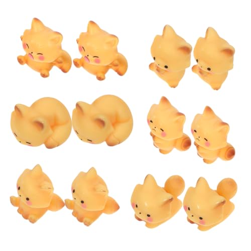 Figurines de renard miniatures en résine aux détails réalistes FCXDMY