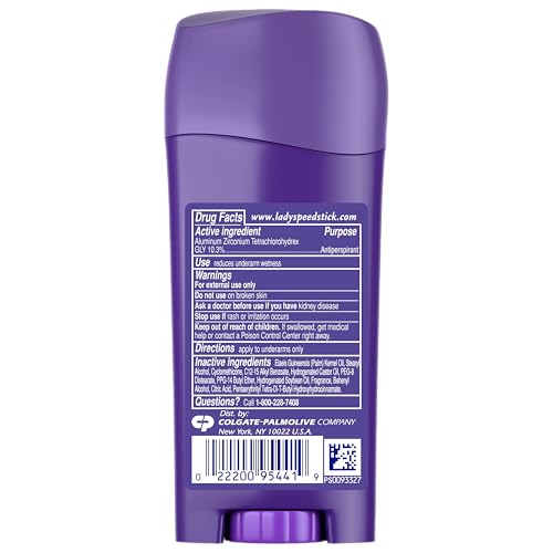 Lady Speed Stick Deodorant for Women, Invisible Dry Shower Fresh, 2.3 oz, 4 Pack - image 9