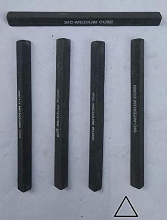 INDEX OIL STONES TRIANGLE 13 X 13 X 150 mm PACK OF 5 NO