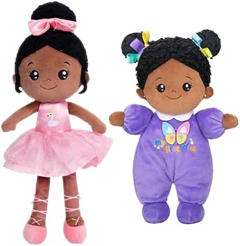 OUOZZZ Soft Baby Doll for Girls - First Baby Doll Plush Rag Doll Sleeping Cuddle Buddy Doll Toy for Kids