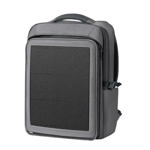 Sac à dos à énergie solaire, chargeur de sac à dos solaire, 30 W, avec fermetures éclair étanches, double panneaux solaires, pour camping, montagne