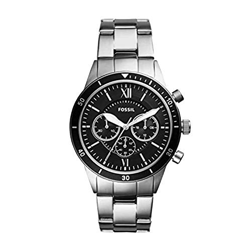 Fossil �����Y Flynn Sport �N���m�O���t �V���o�[�X�e�����X�X�`�[���E�H�b�` BQ2226