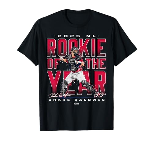 Drake Baldwin 2025 NL Rookie of The Year Atlanta MLBPA T-Shirt