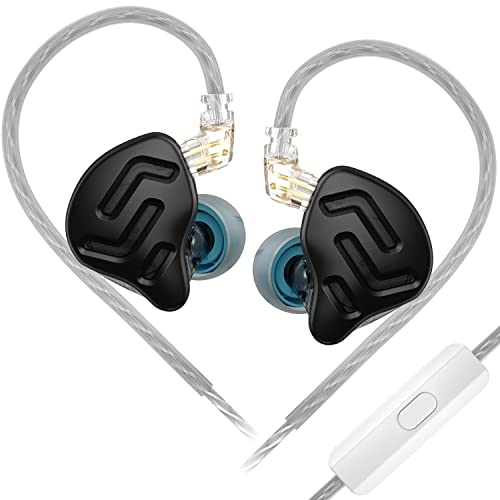 Écouteurs intra-auriculaires KZ ZNA stéréo HiFi IEM filaires noir