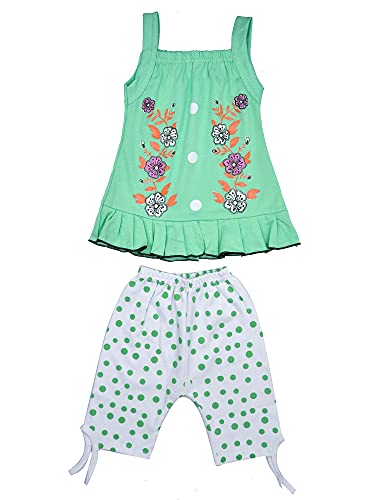 Image of PariLifestyle Baby Girls Party(Festive) Top Capri Multicolor (pack of 3)