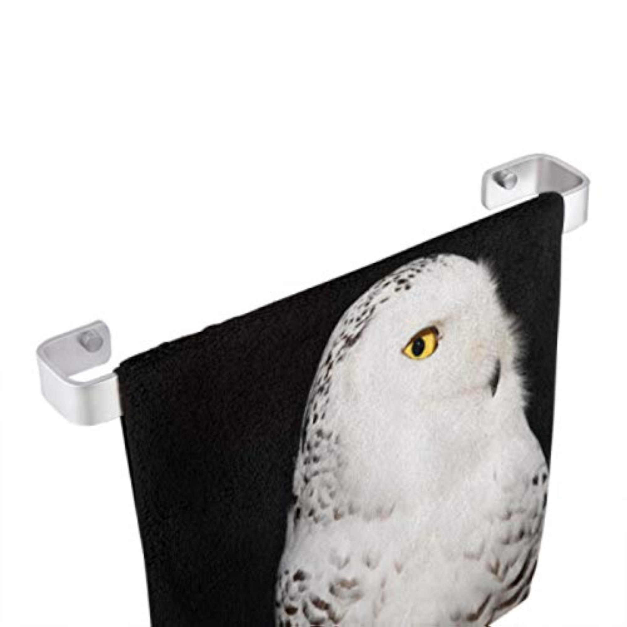 Rare White Owl Superfine Fiber Kitchen Washcloths Set