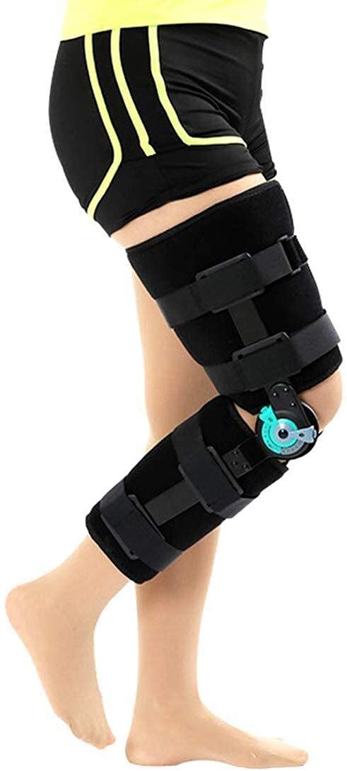 Rodillera Ajustable con bisagras, inmovilizador de Hombro para Lesiones de ligamento Cruzado Anterior (LCA), ligamento Cruzado Anterior (MCL) y ligamento cruzad,Right-L
