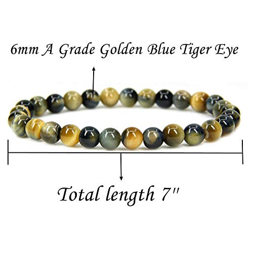 Image of Angelstones Handmade Natural Healing Gemstone 6mm Round Beads Stretch Crystal Bracelet 7 Inch Unisex, 7.0 Inches, Natural Gemstone, Quartz