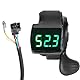 E-Bike-Spannungsanzeige, 12 V, 24 V, 36 V, 48 V, 60 V, 72 V E-Bikes Daumengashebel Roller LCD-Digital-Batteriespannungsanzeigeschalter mit 1,8 m Kabel für Elektrofahrräder