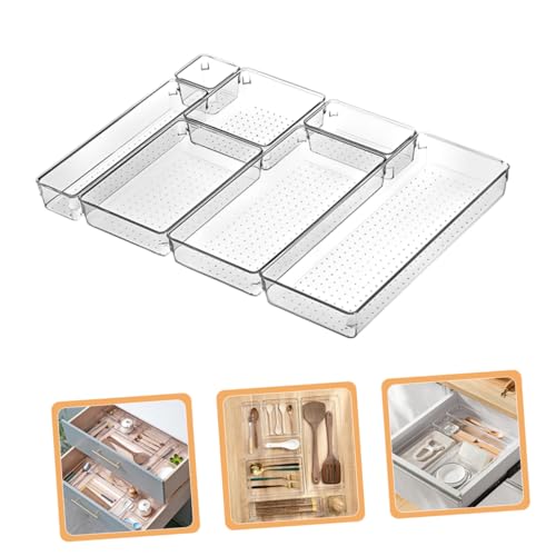 Bacs de rangement transparents empilables et modulables VOSAREA