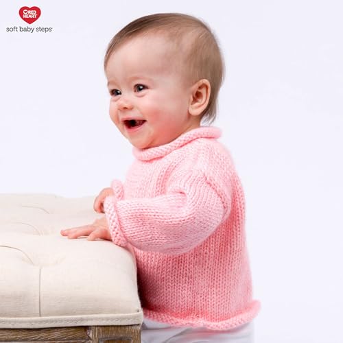 Image of Red Heart Soft Baby Steps Yarn for Crocheting, Lavender, 3-Pack