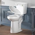 SUPERFLO Tall Toilets for Seniors 21 Inch Extra Tall Toilet with S-trap & Single Flush Tank, High Toilet Bowl with Comfort Chair Seat Suitable for Tall Person