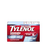 Tylenol Extra Strength Liquid Gels, Fast, Strong Pain Relief, Fever Reducer for Adults with 500 mg Acetaminophen, Fast-Acting Liquid Gel Capsules for Headaches & Minor Pain Relief, 18 Count
