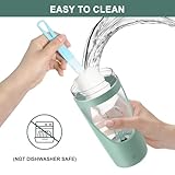 Electric Protein Shaker, 700ml Protein Shaker Bottle with Supplement Storage, Shaker for Protein Shakes USB C Rechargeable, Made with Tritan, Powerful for Smooth Protein Shakes, BPA Free, Green - Image 7