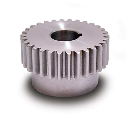Boston Gear YA15 Spur Gear, Steel, Inch, 20 Pitch, 0.375" Bore, 0.850" OD, 0.500" Face Width, 15 Teeth