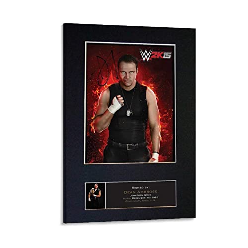 Toile peinture Dean Ambrose poster mural durable 50x70cm sans cadre
