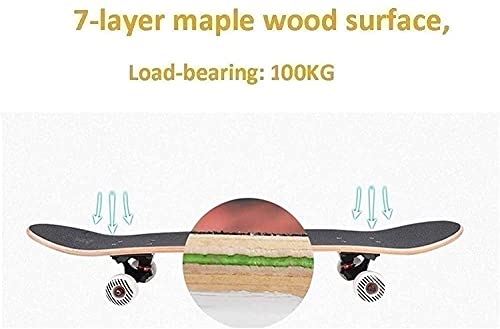 Anime Skateboard voor Naruto: Uchiha Obito Cartoon Patroon Skateboard 7-Layer Maple 95A Roller Hardheid Funboard voor… - Afbeelding 3
