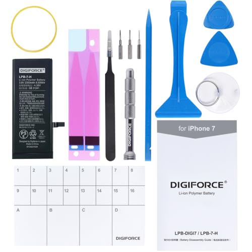 DIGIFORCE for iPhone 7 バッテリー 互換 交換 大容量 日本メーカー保証【工具セット】