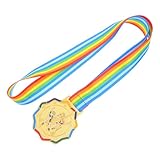 GAROZATION Medalla de Oro Adolescentes con Cinta, Medalla de Premio para Patinaje y Deportes de Invierno, Decoración para Eventos Deportivos y Competiciones Escolares