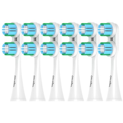 Replacement Heads Compatible with Spinbrush Electric Toothbrush AdultsToothbrush Head 6 Pack Brush Heads Medium Bristles
