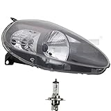 Osram Original Line H4 Scheinwerfer links Anthrazit H4 für Grande Punto 199_ 199 inkl. OSRAM Lampen mit Stellmotor LWR