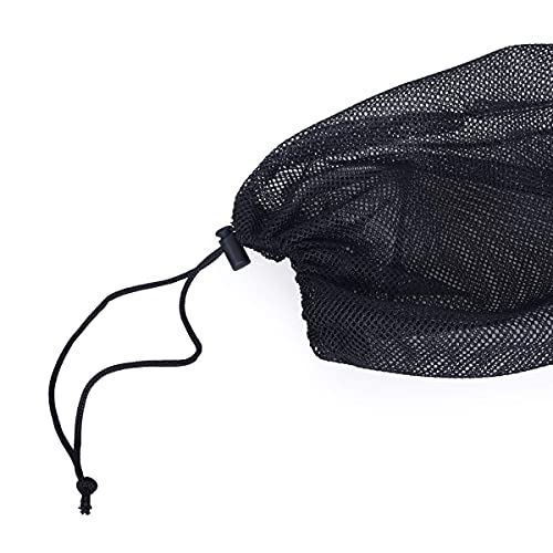 iBasingo Zwarte Mesh Tas Nylon Zak Duurzaam Trekkoord Nettas Kleine Reizen Stuff Sack Mesh Opslag Ditty Bag voor… - Image 7