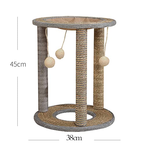 Meuble d'activité arbre à chat avec planche à gratter verticale et nid - 3