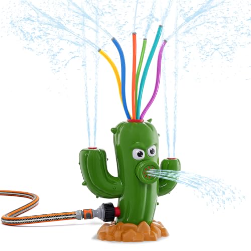 Wassersprinkler Kinder Outdoor Wasserspielzeug Garten Kinder Niedlicher Kaktus Wassersprenger Einfache Installation Lustiger Sommer Rasensprenger