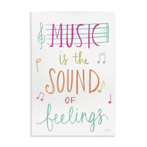 Music Feelings Alphabet Animal, 10 x 15 Inch Mounted Print on Wall Plaque