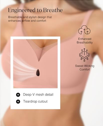 Image of Popilush Womens Wireless Push Up Bra Comfortable Supportive Everyday Bra