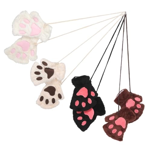 Guantes de invierno de felpa para niñas idóneos para ir a fiestas