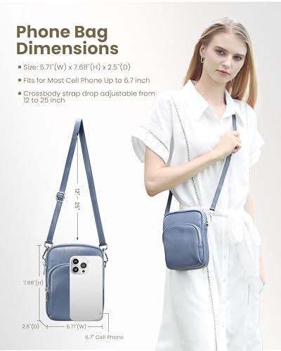 Image of befen Small Genuine Leather Crossbody Bag for Women Trendy Crossbody Purses with RFID Blocking Card Slots