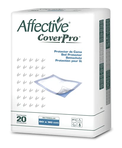 Affective Coverpro Protector de Cama Desechable (60X90 Cm) - 120 Protectores 100 g