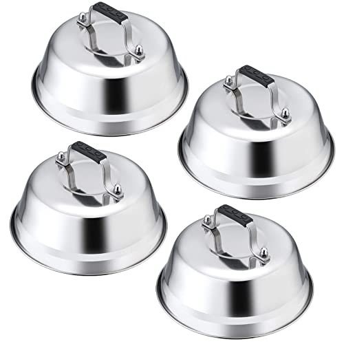 Set 4 domos para derretir queso Leonyo acero inoxidable 9in miniatura 1