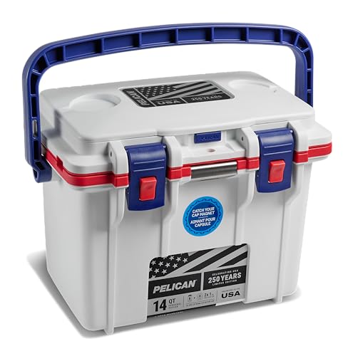 Pelican 14 Quart Personal Lunch Box Cooler - Can Cooler (Americana)