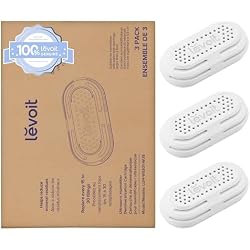 1 of LEVOIT 3-Pack Humidifier Demineralization Cartridge, Compatible with All LEVOIT Top Fill Humidifiers, Calcium and Magnesium Ion Softening, Ultrasonic Welding Design, APP Reminder, White