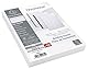 Exacompta 2980C 100er Pack Einbanddeckel DIN A4 für Bindesysteme Forever aus Glanz-Karton weiß. Geeignet zur Verwendung mit Serodo-Bindern, Kunststoffringen, Metallringen und mehr