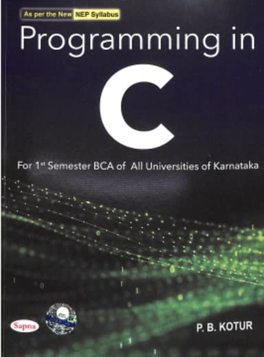 Programming In C For 1st Semester Bca Nep | Desertcart Congo