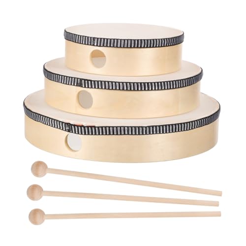 Levemolo 6個点 子供用ハンドドラム パーカッションドラム 楽器 おもちゃ 音楽教育 知育玩具 室内外遊び対応