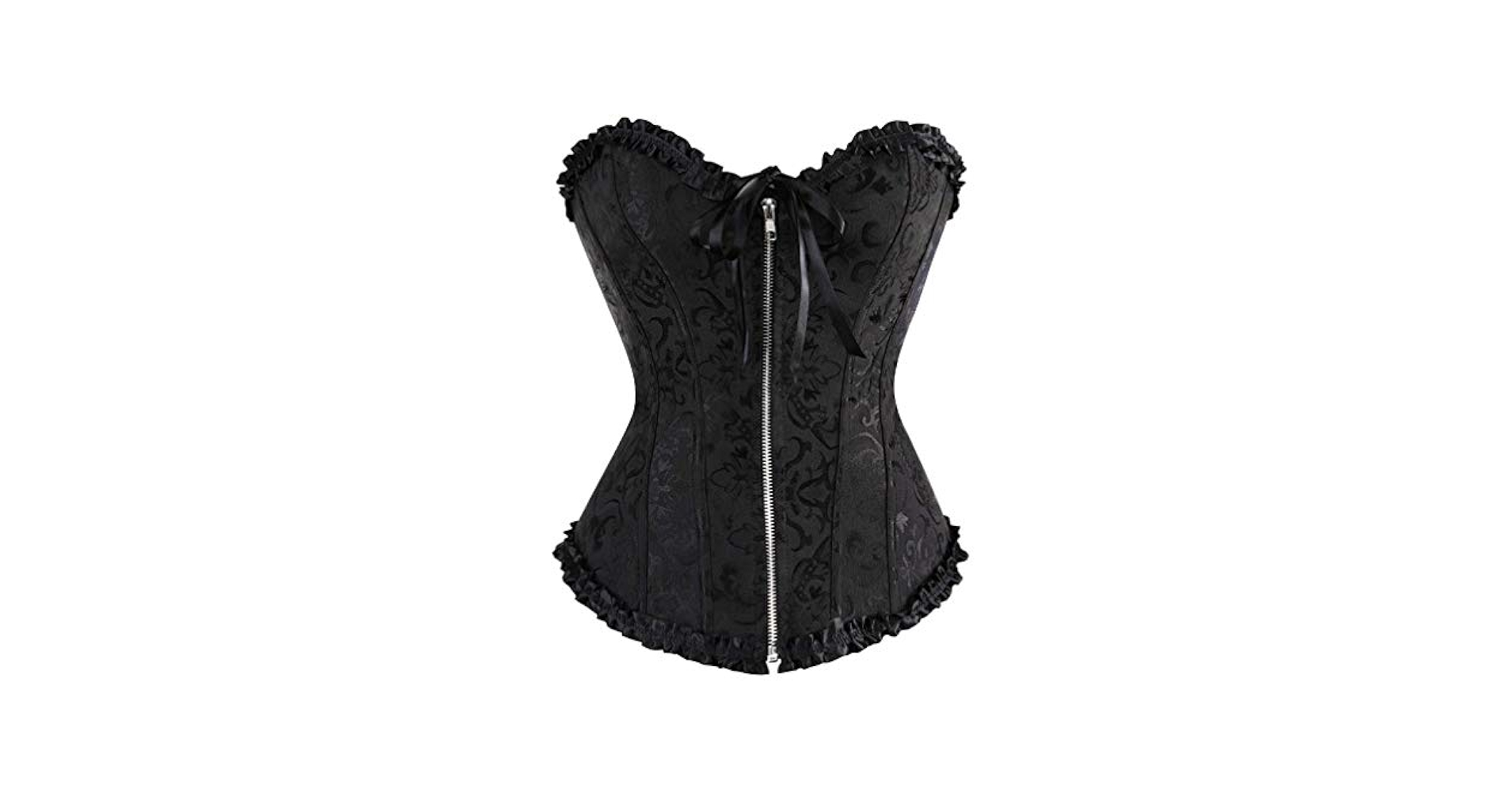 トップス corset XS KylaBess Women's Satin Waist Cincher Lace Up Boned Overbust