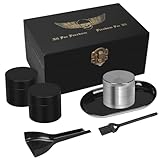 Bamboo Storage Box, Decorative Box With Buckle, Stash Box Combo Kit with 2 Storage Jars, Tray Set, 5 Small Bags and Others Accessory