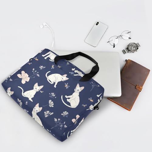 Maletín para portátil 15.6" azul marino con gatitos miniatura 7
