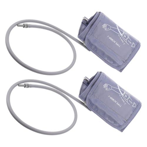 iplusmile 2stücke Ersatz Oberarm-manschette Verstellbar Für Blutdruckmessgerät Kompatibel Mit Meisten Geräten Langlebig Und Präzise Praktischer Leichter Armbund in Silbergrau