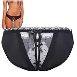 IWIDYA perizoma donna seducente,Aperto in Pizzo Tanga Donna Seducente Trasparente Mutande Sexy con Buco Tanga Sexydonna Hot Vita Bassa Slip